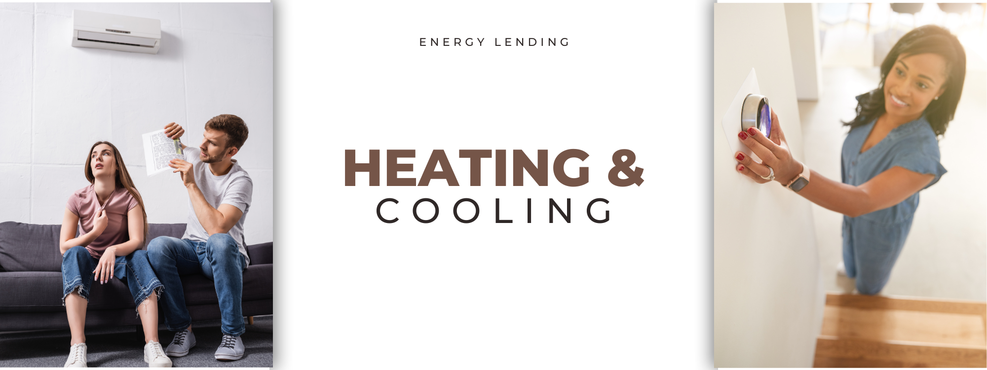 Banner for heating and cooling loans.